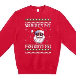 Where's-My Favorite Ho Christmas Season Premium Crewneck Sweatshirt