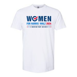 Women For Harris Walz 2024 When We Fight We Win Premium Softstyle CVC T-Shirt