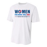 Women For Harris Walz 2024 When We Fight We Win Premium Performance Sprint T-Shirt