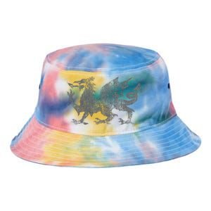 Welsh Flag Heraldry Dragon Welsh Soccer St DavidS Day Wales Tie Dye Newport Bucket Hat