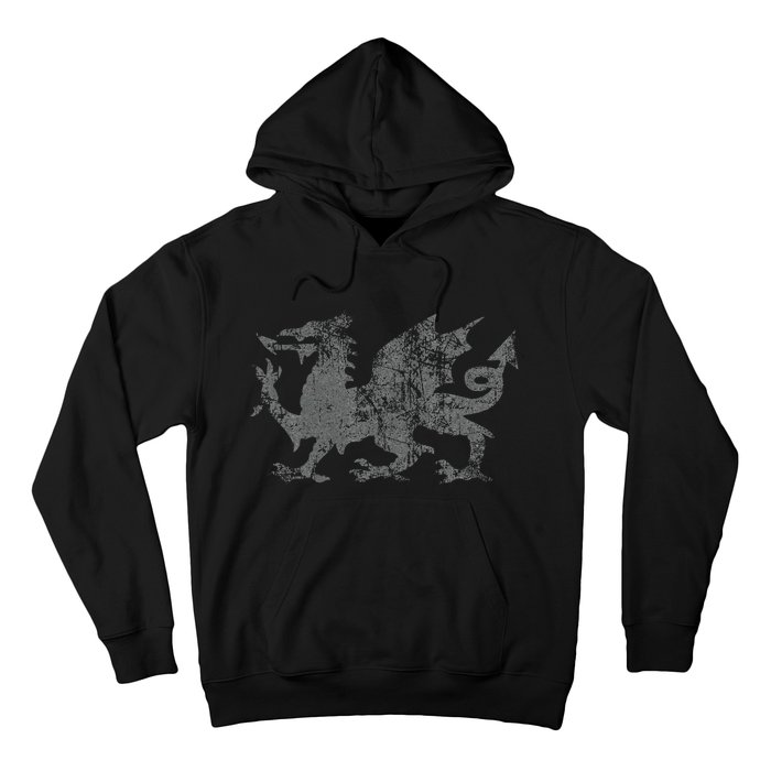 Welsh Flag Heraldry Dragon Welsh Soccer St DavidS Day Wales Hoodie