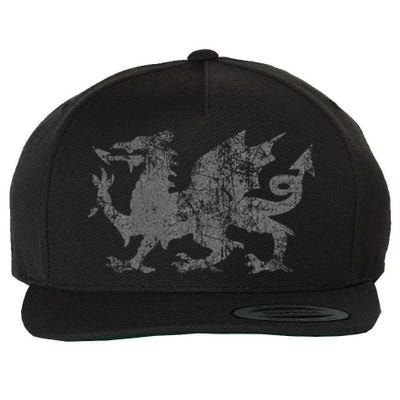 Welsh Flag Heraldry Dragon Welsh Soccer St DavidS Day Wales Wool Snapback Cap