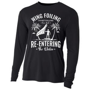 Wing Foiling IM Not Falling IM Just Reentering The Water Cooling Performance Long Sleeve Crew