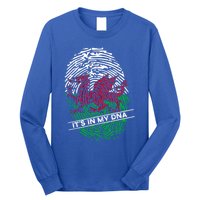 Welsh Flag Its In My Dna Cool Gift Long Sleeve Shirt