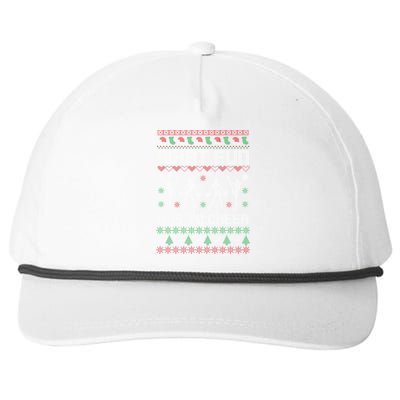 What Fun It Is To Cheer Ugly Christmas Cheerleader Costume Snapback Five-Panel Rope Hat