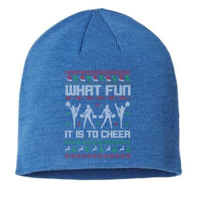 What Fun It Is To Cheer Ugly Christmas Cheerleader Costume Sustainable Beanie