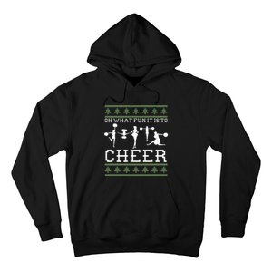 What Fun It Is To Cheer Ugly Christmas Cheerleader Costume Hoodie