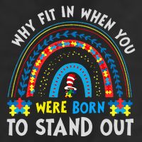 Why Fit In When You Were Born To Stand Out Autism Awareness Cool Comfort Performance Bucket Hat
