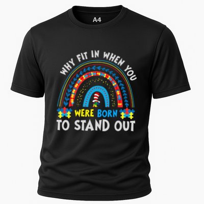 Why Fit In When You Were Born To Stand Out Autism Awareness Performance Shirt