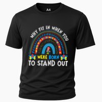 Why Fit In When You Were Born To Stand Out Autism Awareness Performance Shirt