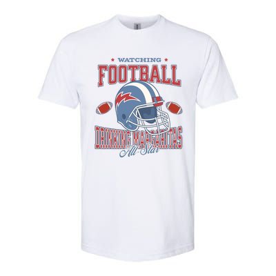 Watching Football Ing Margaritas All Star Gift Softstyle® CVC T-Shirt