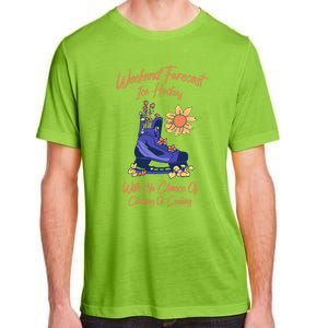 Weekend Forecast Icehockey For Ice Hockey Mom Gift Adult ChromaSoft Performance T-Shirt