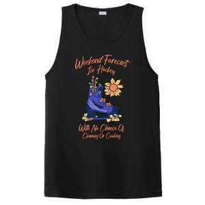 Weekend Forecast Icehockey For Ice Hockey Mom Gift PosiCharge Competitor Tank