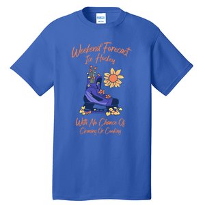 Weekend Forecast Icehockey For Ice Hockey Mom Gift Tall T-Shirt