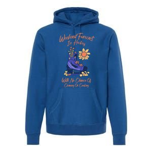 Weekend Forecast Icehockey For Ice Hockey Mom Gift Premium Hoodie