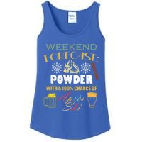 Weekend Forecast Is Powder And Apres Skiing Ski Skitouring Cool Gift Ladies Essential Tank