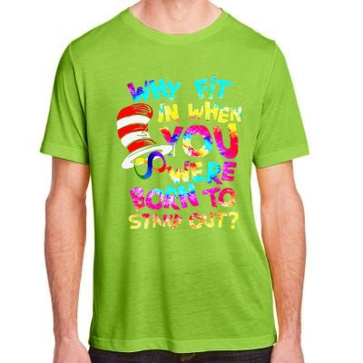 Why Fit In When You Were Born To Stand Out Autism Awareness Adult ChromaSoft Performance T-Shirt