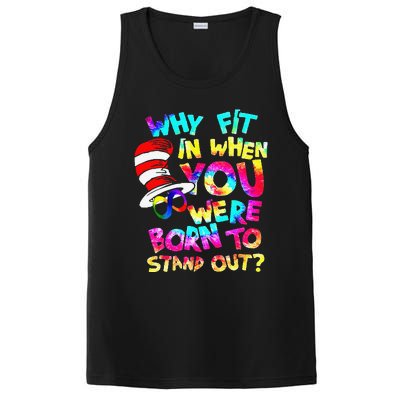 Why Fit In When You Were Born To Stand Out Autism Awareness PosiCharge Competitor Tank