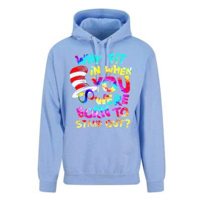 Why Fit In When You Were Born To Stand Out Autism Awareness Unisex Surf Hoodie