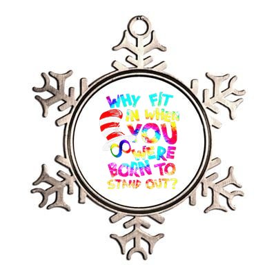 Why Fit In When You Were Born To Stand Out Autism Awareness Metallic Star Ornament