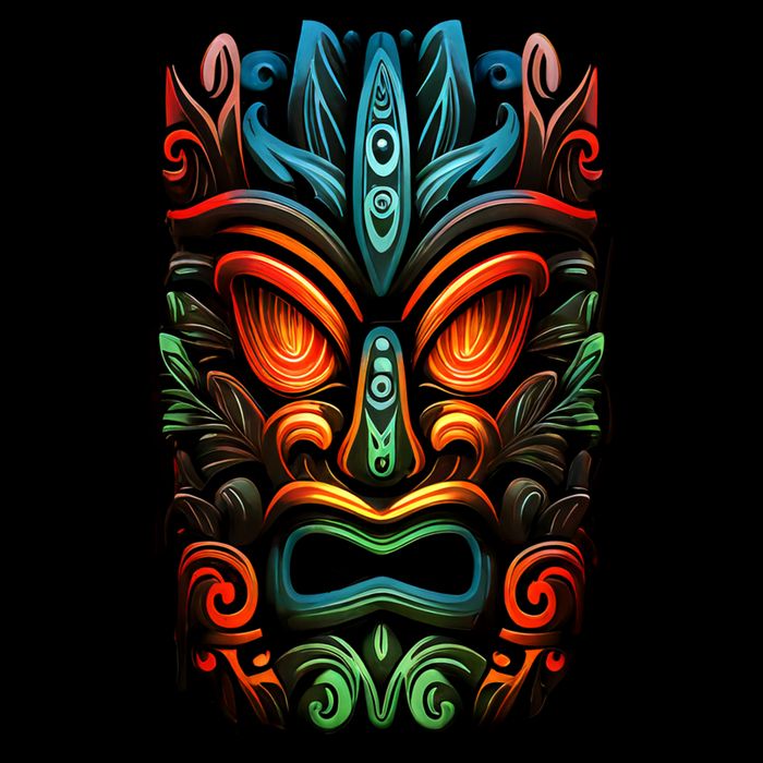 Welcome Fun In The Sun With Our Tropical Tiki Mask Cute Gift Impact Tech Backpack