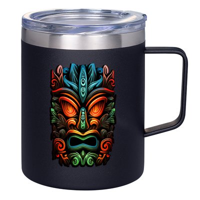 Welcome Fun In The Sun With Our Tropical Tiki Mask Cute Gift 12oz Stainless Steel Coffee Mug