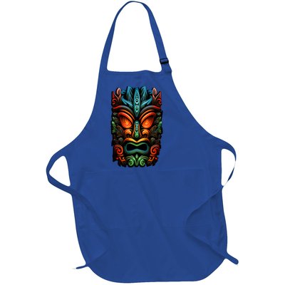 Welcome Fun In The Sun With Our Tropical Tiki Mask Cute Gift Full-Length Apron With Pockets