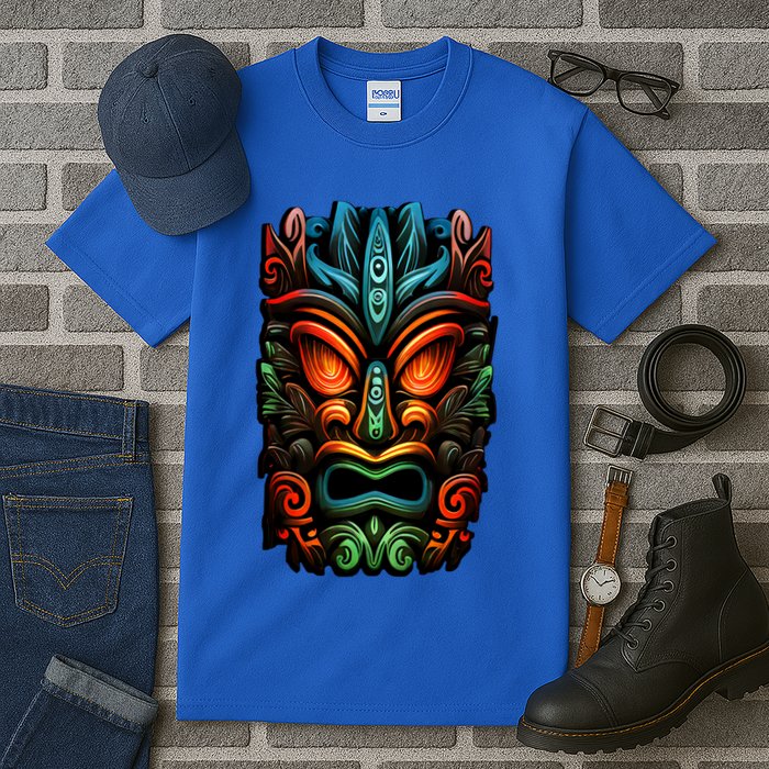Welcome Fun In The Sun With Our Tropical Tiki Mask Cute Gift Tall T-Shirt