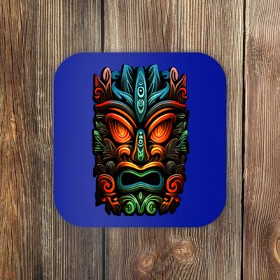 Welcome Fun In The Sun With Our Tropical Tiki Mask Cute Gift Coaster