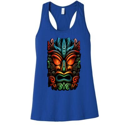 Welcome Fun In The Sun With Our Tropical Tiki Mask Cute Gift Women's Racerback Tank