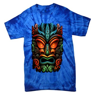 Welcome Fun In The Sun With Our Tropical Tiki Mask Cute Gift Tie-Dye T-Shirt