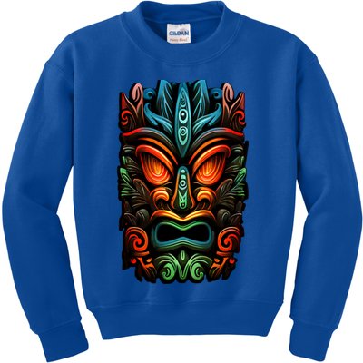 Welcome Fun In The Sun With Our Tropical Tiki Mask Cute Gift Kids Sweatshirt