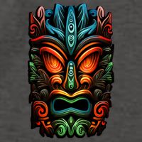 Welcome Fun In The Sun With Our Tropical Tiki Mask Cute Gift Vector Backpack