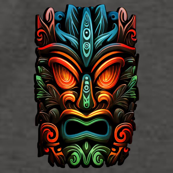 Welcome Fun In The Sun With Our Tropical Tiki Mask Cute Gift Vector Backpack