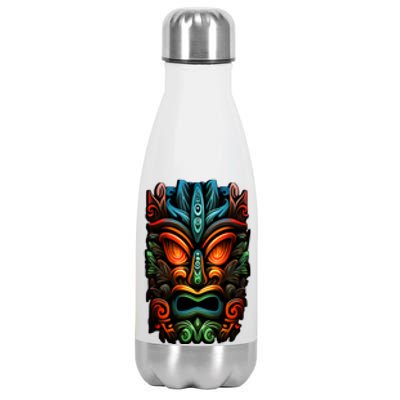 Welcome Fun In The Sun With Our Tropical Tiki Mask Cute Gift Stainless Steel Insulated Water Bottle