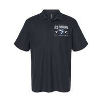 Weekend Forecast Ice Fishing and Chance Of Beer Funny Saying Softstyle Adult Sport Polo