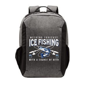 Weekend Forecast Ice Fishing and Chance Of Beer Funny Saying Vector Backpack