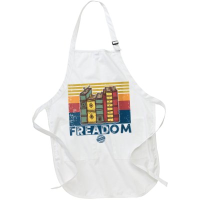Womens Freadom I Read Banned Books Vintage Funny Bookworm Reader Apron