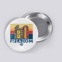 Womens Freadom I Read Banned Books Vintage Funny Bookworm Reader Button