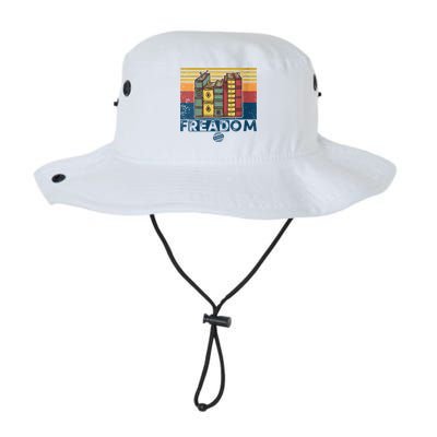 Womens Freadom I Read Banned Books Vintage Funny Bookworm Reader Bucket Hat