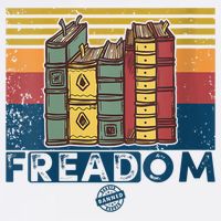 Womens Freadom I Read Banned Books Vintage Funny Bookworm Reader Crop Top