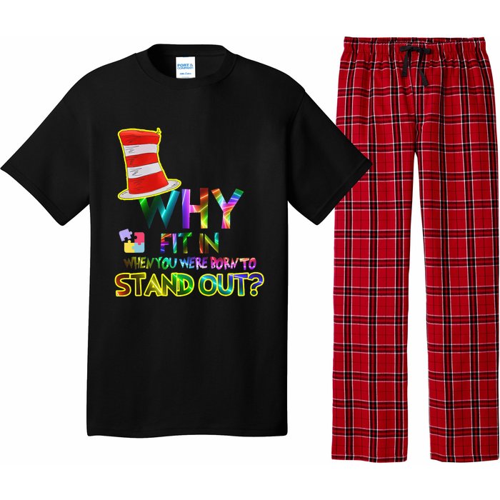 Why Fit In When You Were Born To Stand Out Reading Pajama Set