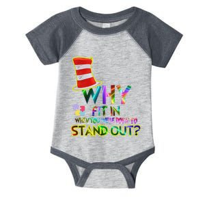 Why Fit In When You Were Born To Stand Out Reading Infant Baby Jersey Bodysuit