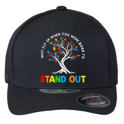 Why Fit In Autism Awareness Flexfit Unipanel Trucker Cap