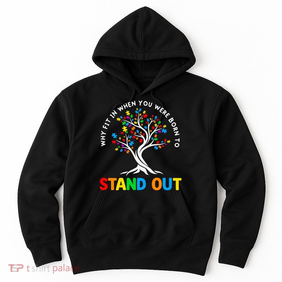 Why Fit In Autism Awareness Hoodie