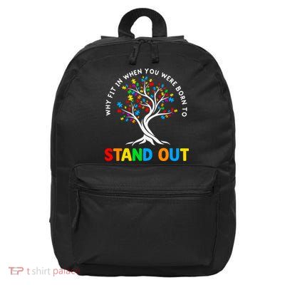 Why Fit In Autism Awareness 16 in Basic Backpack