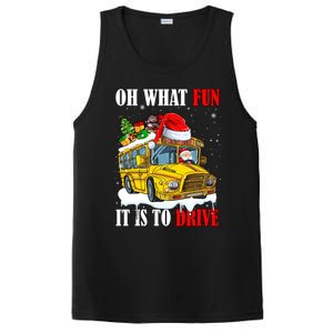 What Funny It Is To Drive Christmas Santa Driving School Bus Gift PosiCharge Competitor Tank