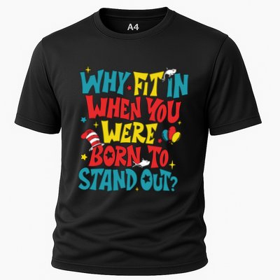 Why Fit In When You Were Born To Stand Out Autism Awareness Performance Shirt