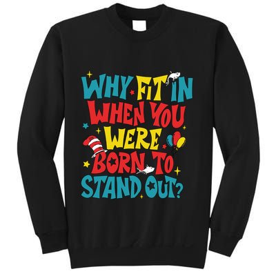 Why Fit In When You Were Born To Stand Out Autism Awareness Sweatshirt