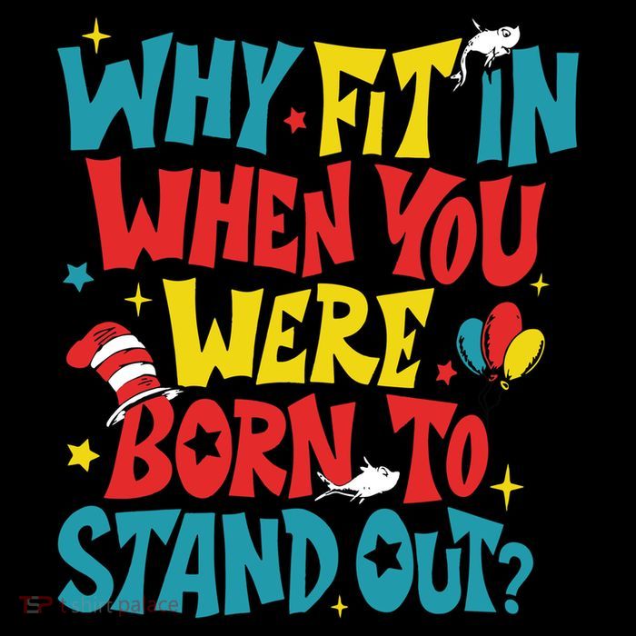 Why Fit In When You Were Born To Stand Out Autism Awareness Poster